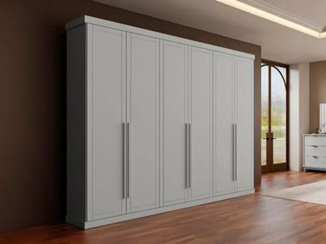 Guarda Roupa Capri 6 Portas Branco a43