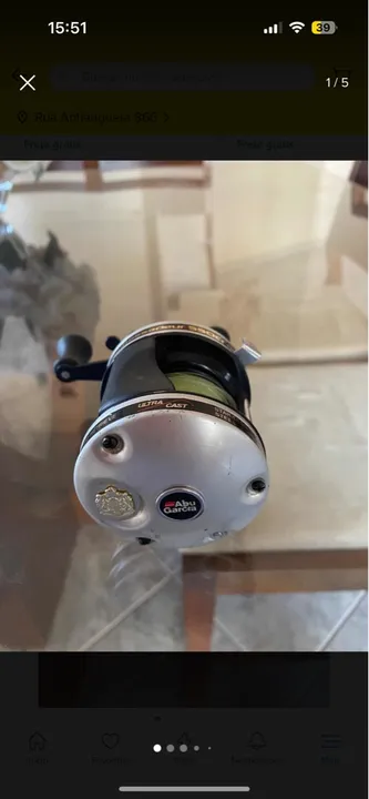 Carretilha Abu Garcia 5500 C3 Fabricada Na Suécia Raridade