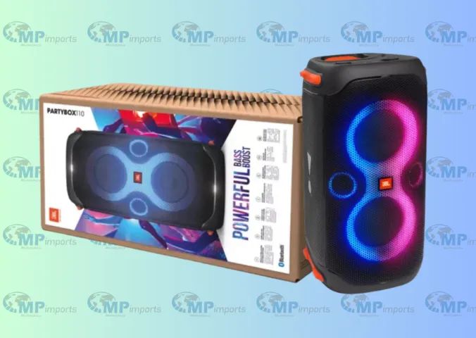Loja MP Imports:   Caixa De Som Jbl Partybox 110 Bluetooth Preto Bivolt Original