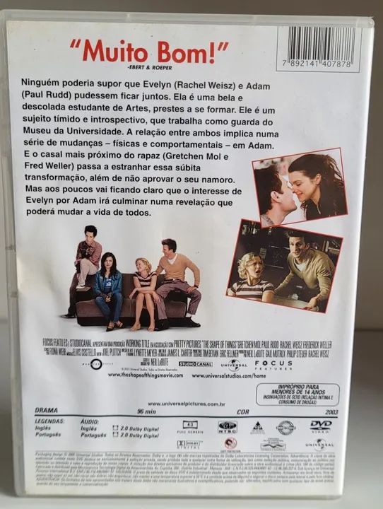 DVD Original Filme Arte, Amor e Ilusão - Foto 3