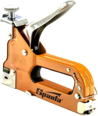 Grampeador Manual Metalico Com Ajuste De Pressao 200 Grampos - Foto 2