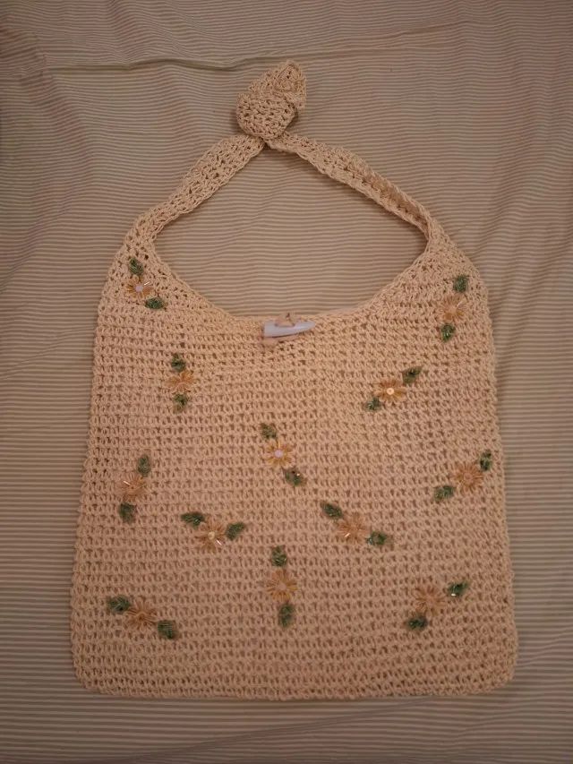 Bolsa bordada à mão. linda! Peça exclusiva