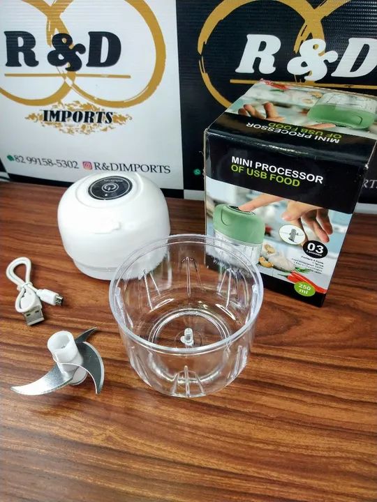 Entrega grátis!! Mini Processador de Alimentos USB Portátil - Foto 3