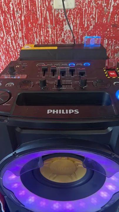 Caixa de Som Philips com Iluminação LED - Foto 2