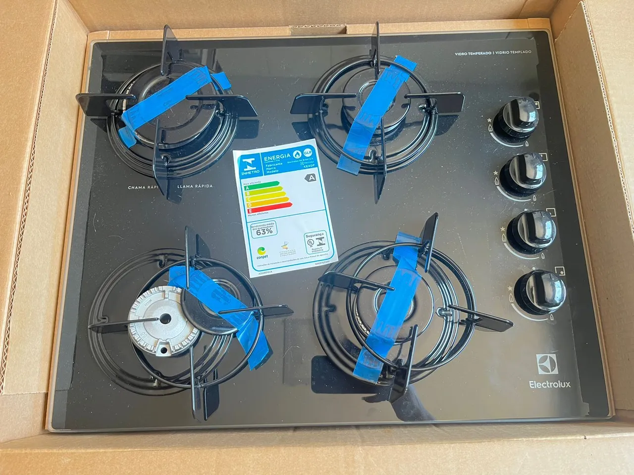 Fogão Electrolux Cooktop 4 bocas.