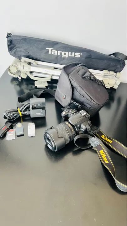Camera Nikon D5000 com tripe targus (BAIXEI O VALOR) - Foto 2