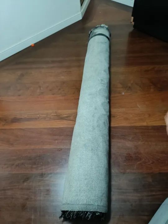 Tapete Peludo Cinza e Preto (mesclado) - Foto 5