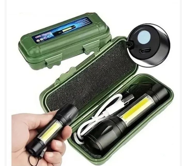 Lanterna usb recarregável 