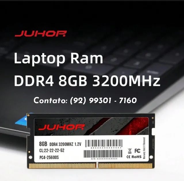 Memória Juhor DDR4 08GB/16GB/3200 - Notebook - Foto 2