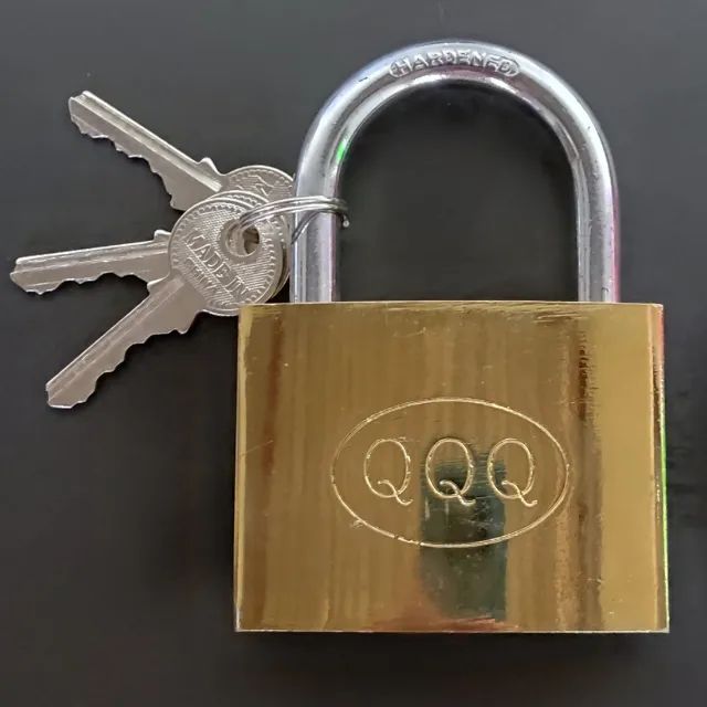 Cadeado Grande Robusto 75mm Para Loja, Igreja, Portão, Garagem, Corrente, Novo Na Caixa - Foto 2