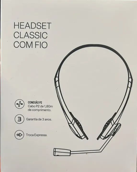 Headset Multilaser Ph002 Stereo Básico C/ Microfone C/ Fio Cor Preto