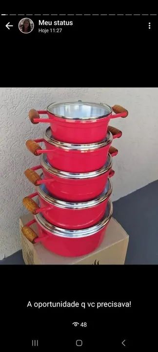 Conjunto de panela cava 