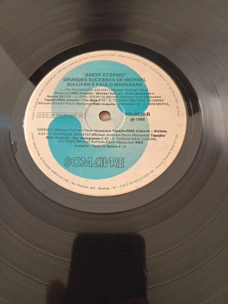 Disco de vinil amor eterno 