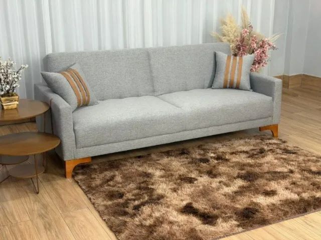 Novidade + promoção + frete!! Sofá Cama Luizi 2.09m Linho