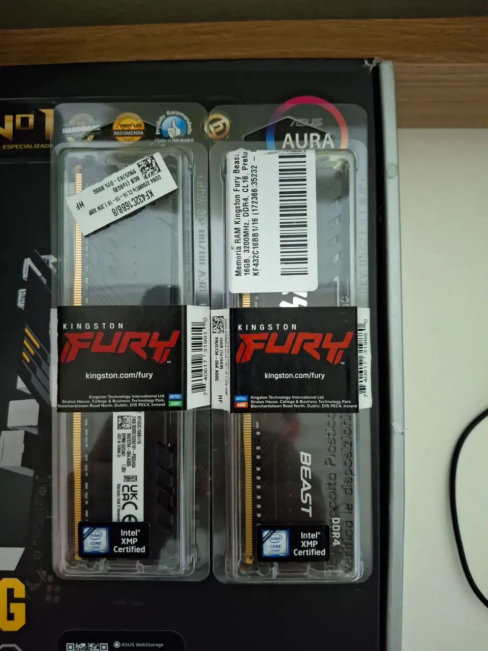 Kingston Fury DDR4 32GB Memory64169989992962120