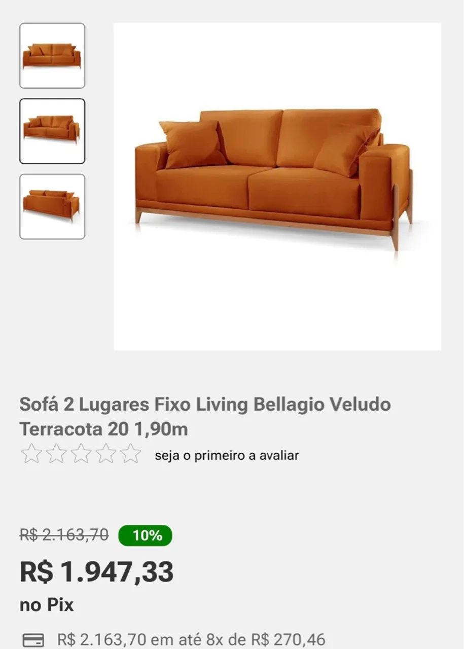 Sofá fixo