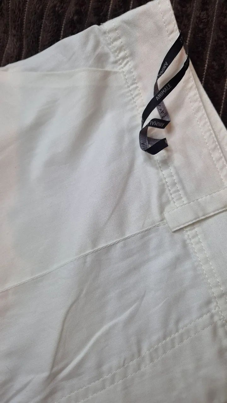 Calça Reta Off White Animale - Foto 3