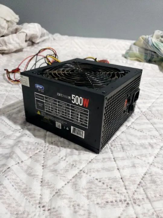 Fonte de PC Knup 500W KP-522 - Foto 4