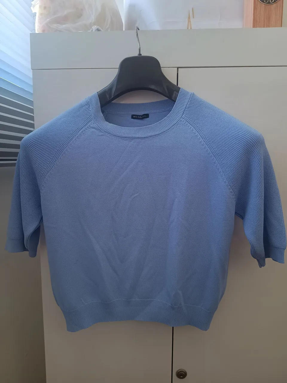 Blusa de Malha Azul - Tamanho G
