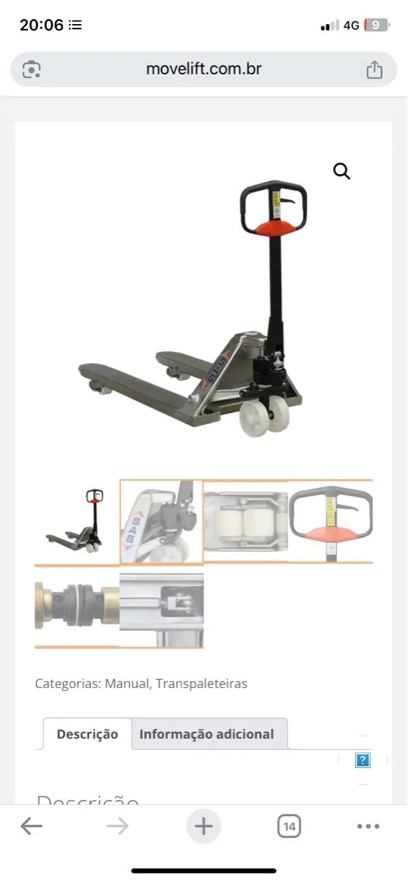 Transpaleteira Manual