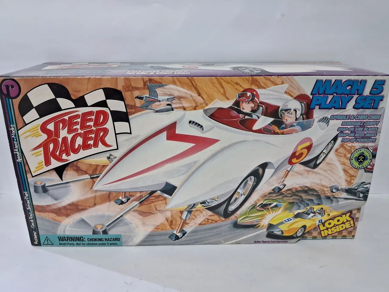 Resaurus Speed Racer Carro Mach 5 + Bonecos