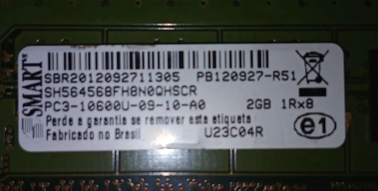 Memórias RAM 1333MHz 2x 2gb - Foto 2