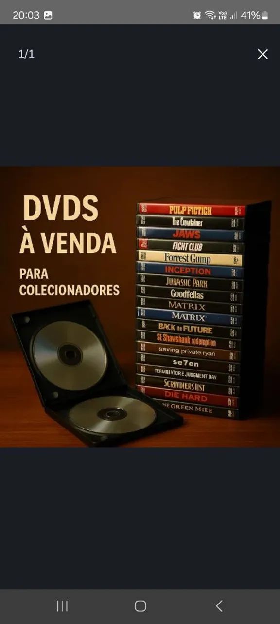DVDs originais. Filmes, Séries, Shows, Lotes e Boxes. Centenas! Peça lista completa! 