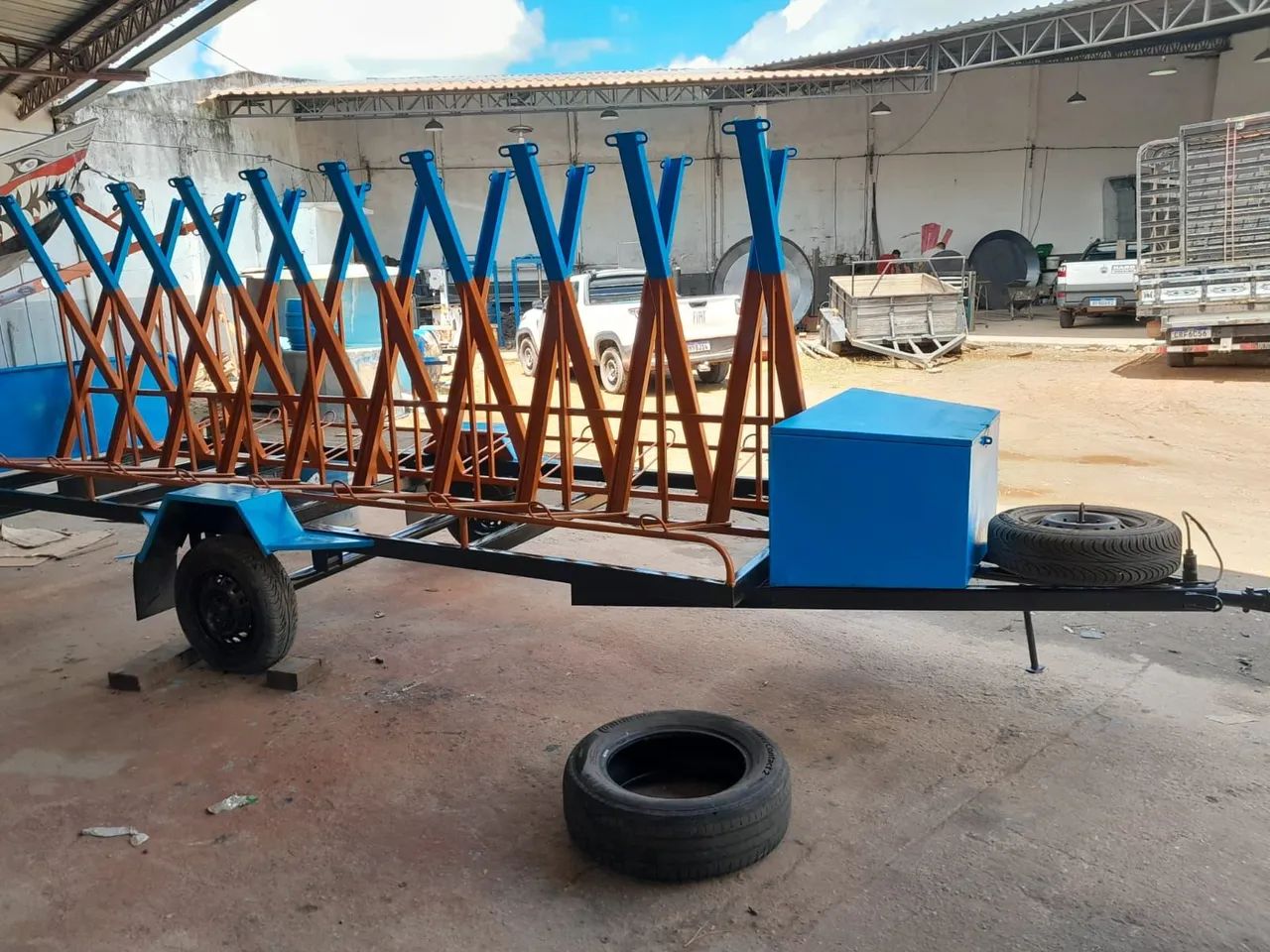 Carretinha para 20 bicicletas 