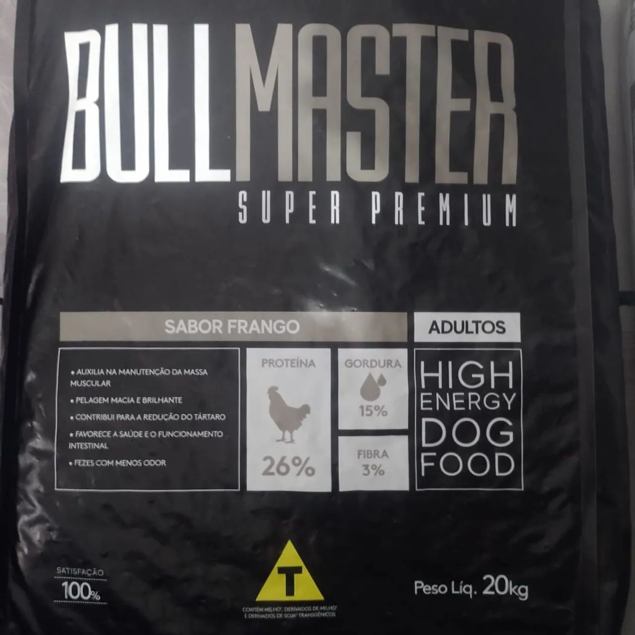 Ração Bullmaster Super Premium para Cães Adultos - 20kg
