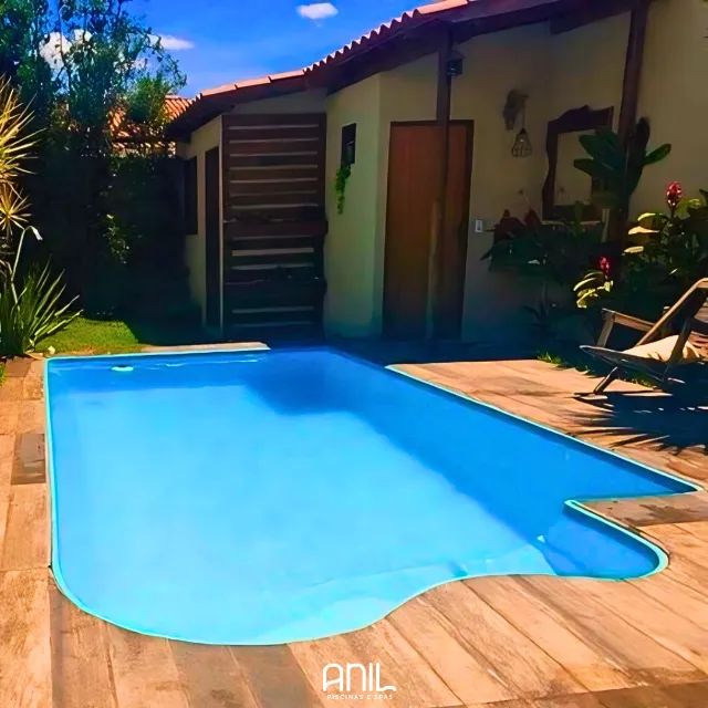 piscina 7 x 3,2 com filtro bomba e casa de máquinas - anil piscinas 35 anos 
