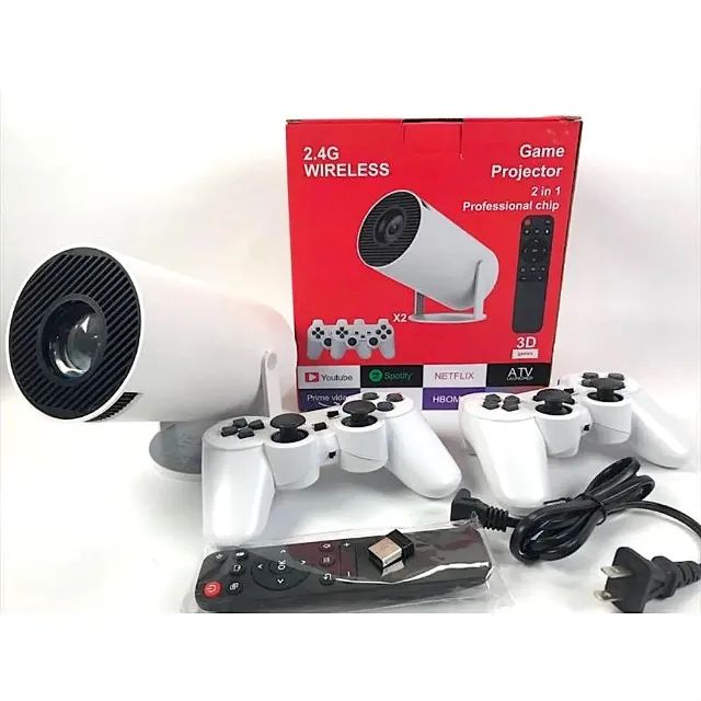 Projetor Profissional 2 em 1 com Projetor e Game sem fio 2.4 (Acompanha vários Jogos) - Foto 6