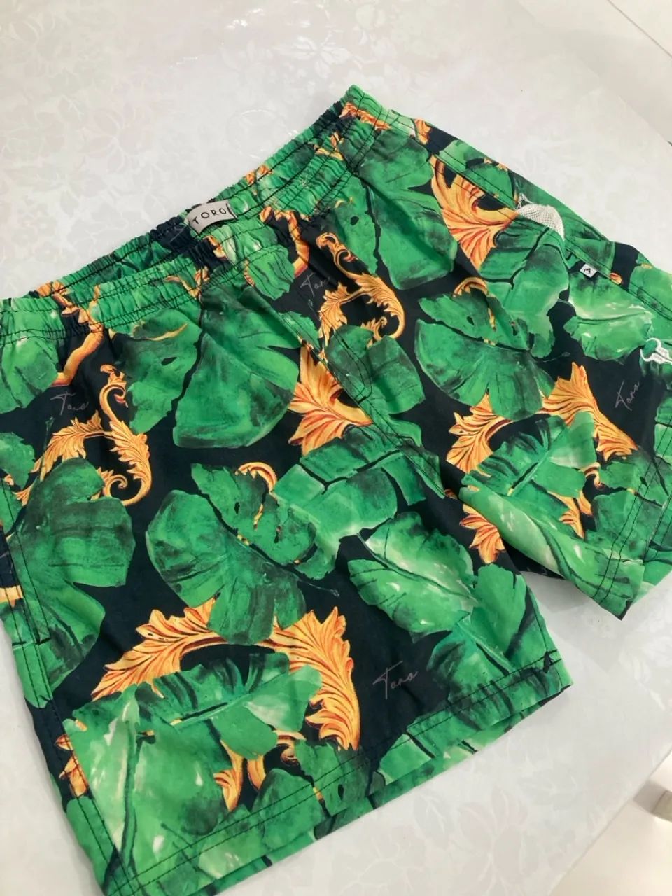 Shorts de Praia Toro Estampado Tropical - Tana - Foto 2