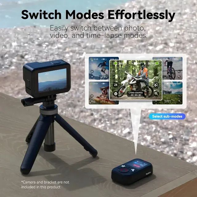 Telesin Controle Remoto T13 Para Gopro Hero 13-12-11-10-9-8 Preto - Foto 5