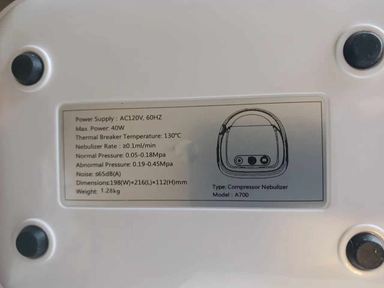 Nebulizador Compressor A700 - Foto 3