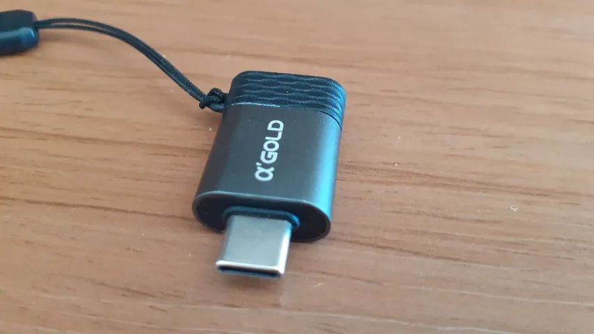 Adaptador OTG tipo C p/ USB - ?' GOLD - CBA23 - Foto 3