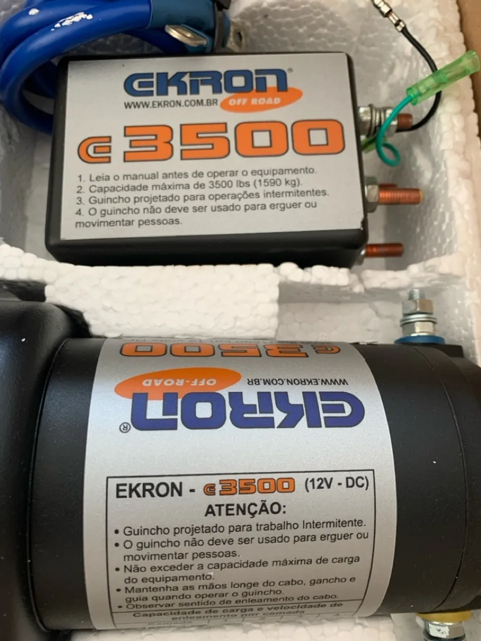 Guincho Elétrico 3500 lbs 12V - DC