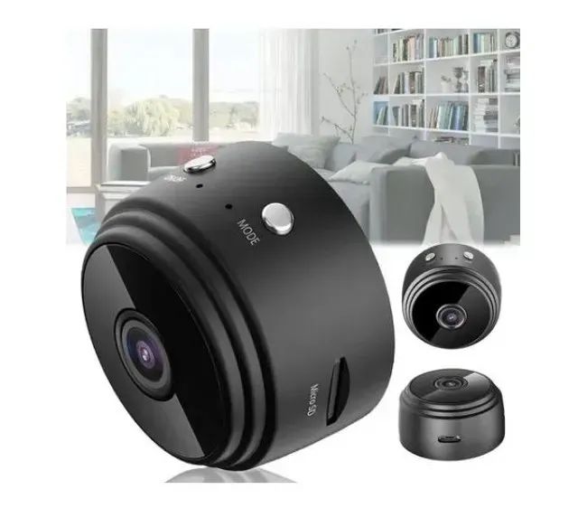 Mini Câmera Ip Espiã Wifi Monitoramento Magnética Com Suporte - Foto 2