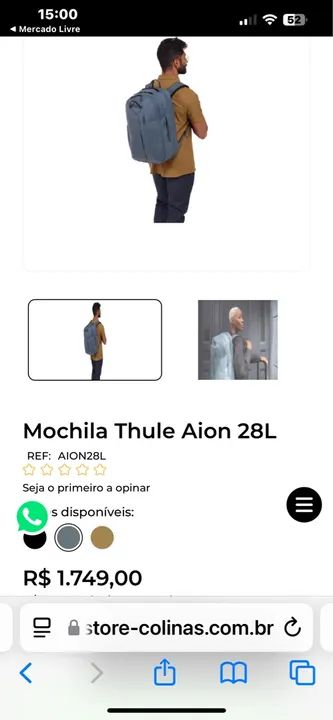 Mochila Thule Aion 28L - Nova - Foto 5