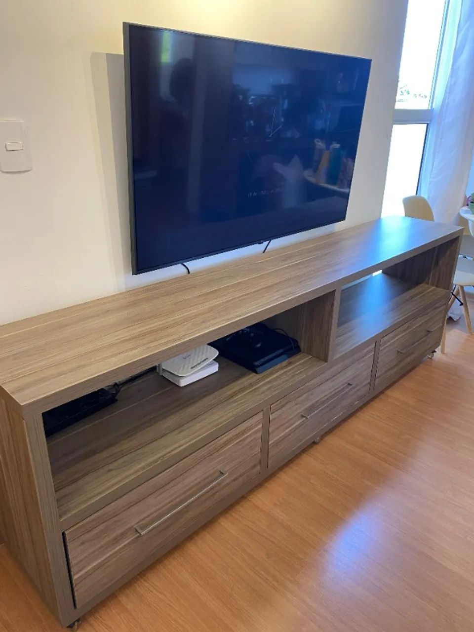 Rack em MDF Sala Com Gavetas64319601278082122