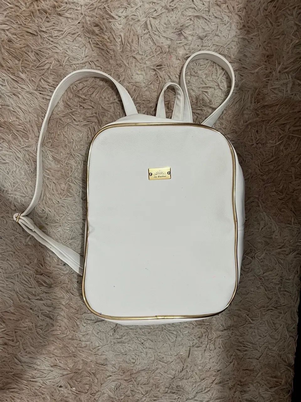 Mochila branca feminina