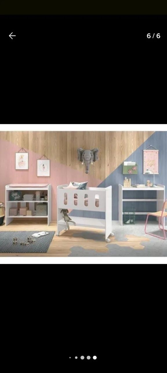 Mini Berço Relker Branco com Colchão - Nunca usado - Foto 2