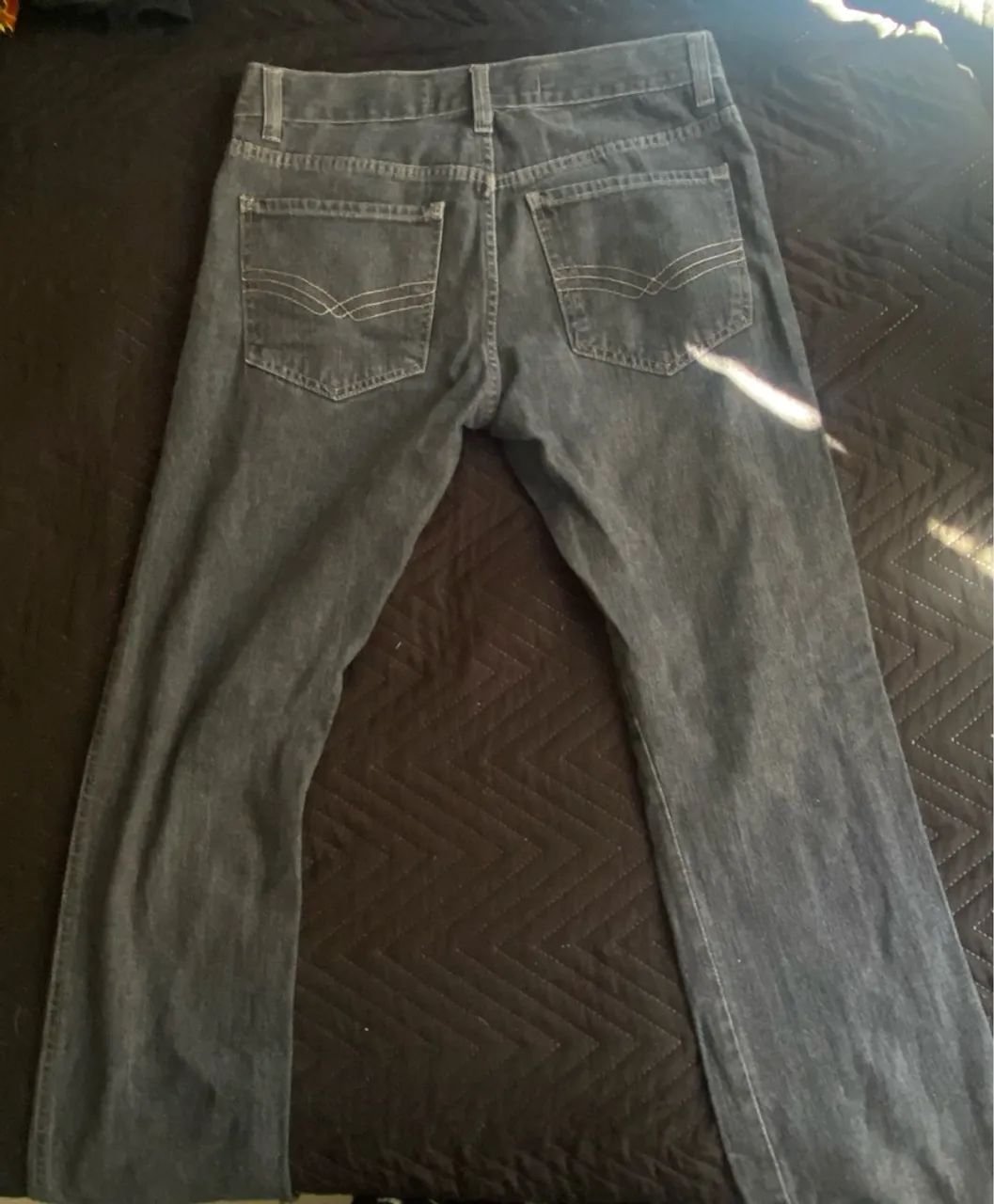 Calça Reta Preta Jeans  - Foto 3