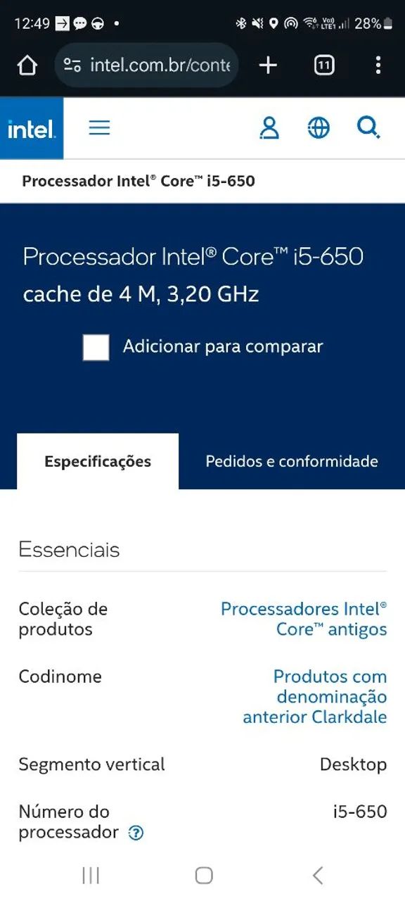 Processador Intel Core i5 -650 - Foto 3