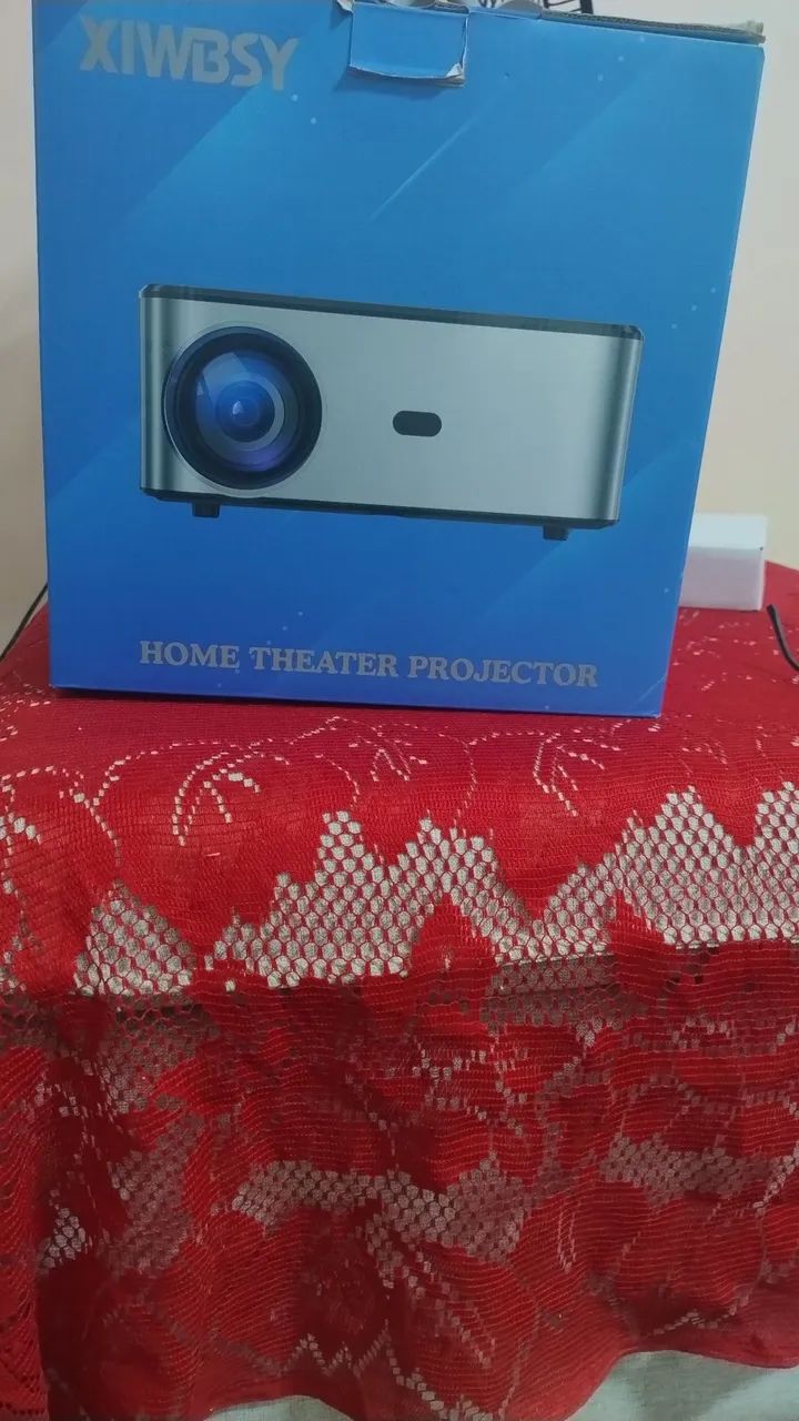 Vendo projetor e tela de projeção branca - Foto 5