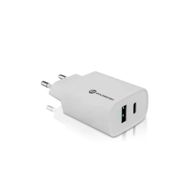 Carregador de Parede GT 3.0A 18W Branco Bivolt (1 USB-C)(1 USB) 3.0 Fast Charge - WZetta - Foto 2