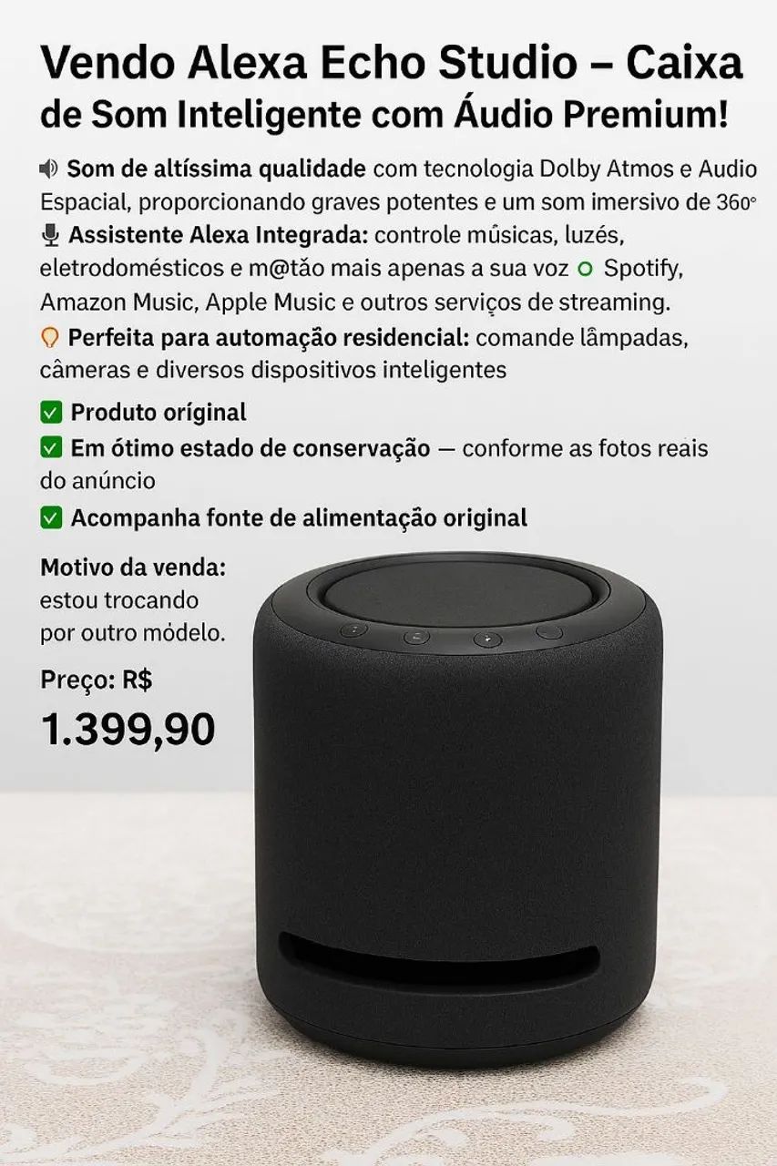 Echo Speakers Amazon Echo Multiroom Echo Studio Smart