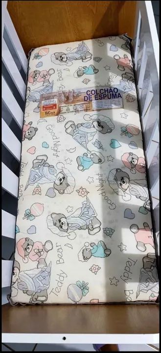 Berço 100% MDF Com Colchão Ycasa - Foto 6