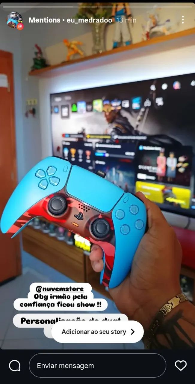 Moldura  personalizadas  para Controle ps5 - Foto 2