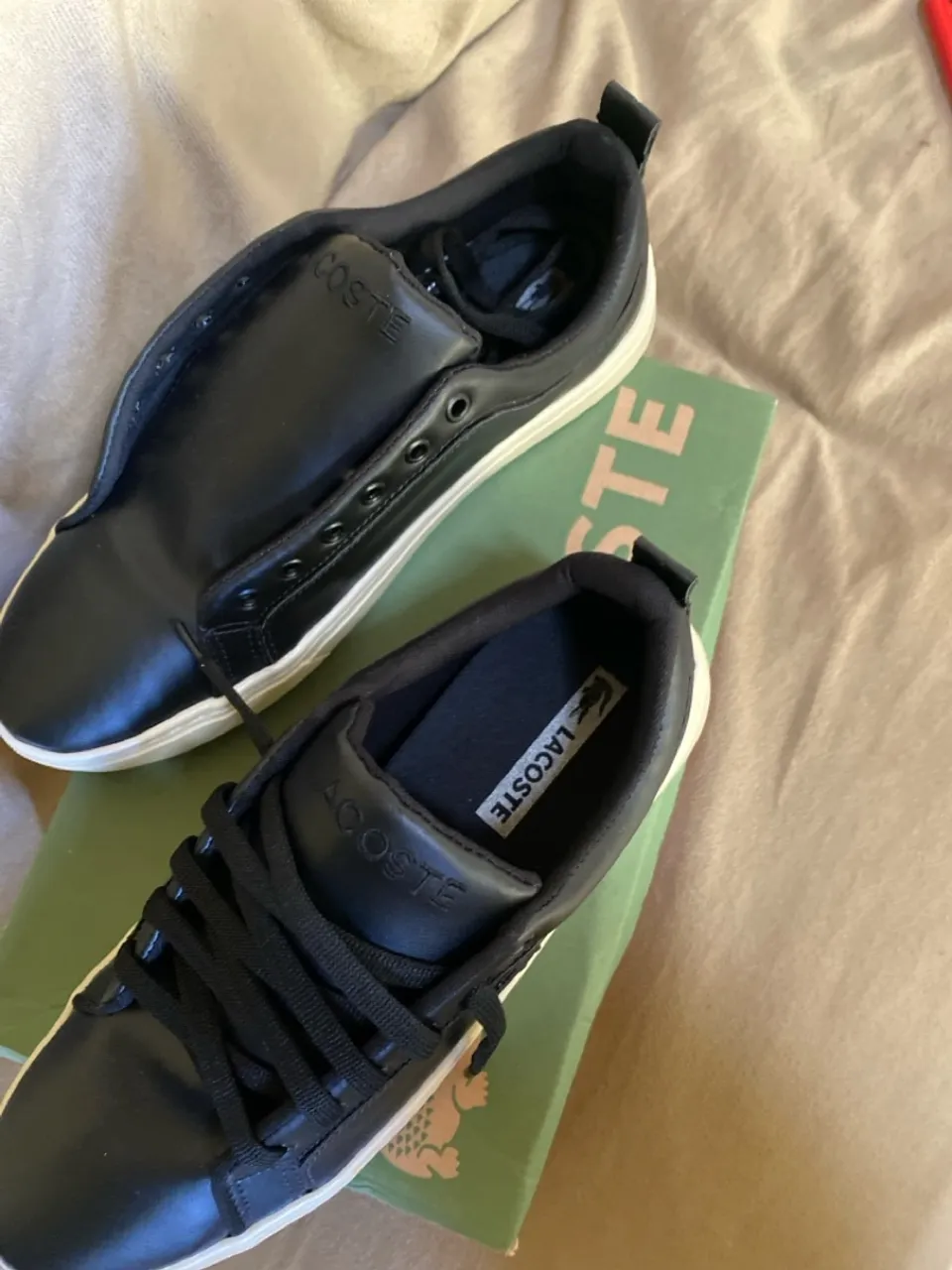 Tênis Lacoste Masculino, 2und, preto e branco
