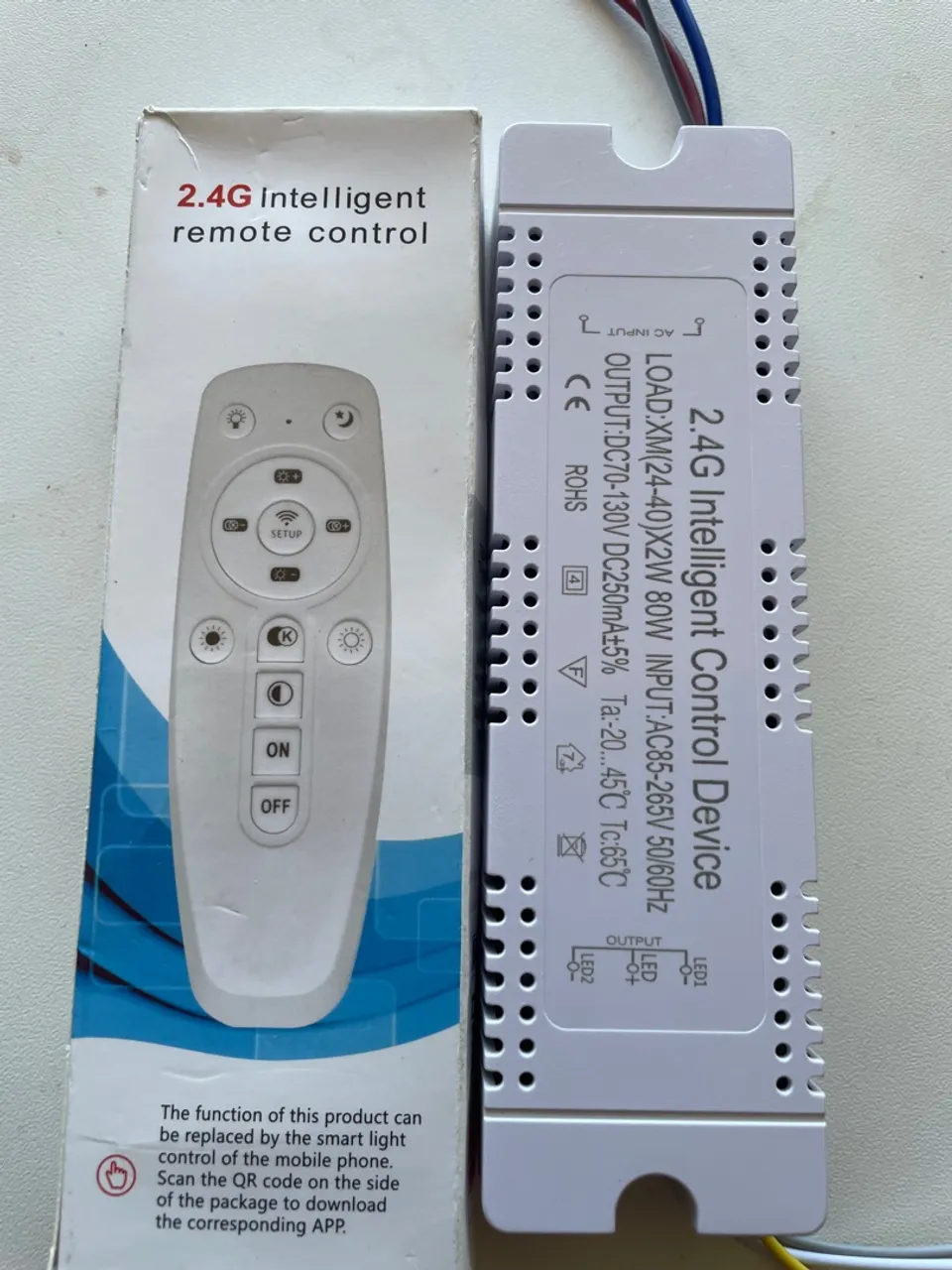 Drive com Controle Remoto Inteligente 2.4G para Iluminação LED